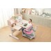 Children Kids Ergonomic 1M Study Desk with Adjustable Double-Winged Swivel Chair Set